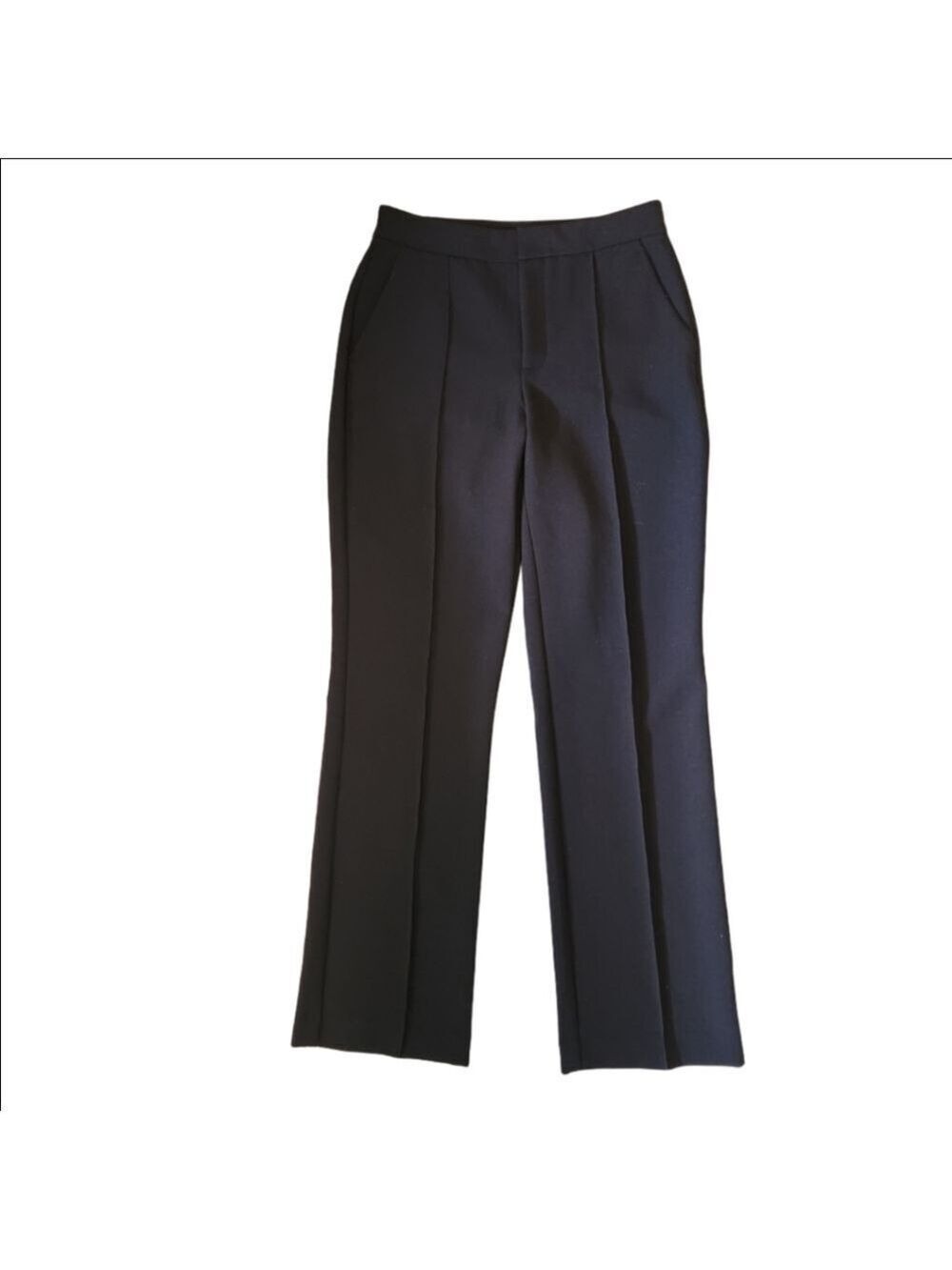 NINE WEST WOMEN'S WIDE LEG HIGH RISE BLACK PANT SIZE 4 EUC